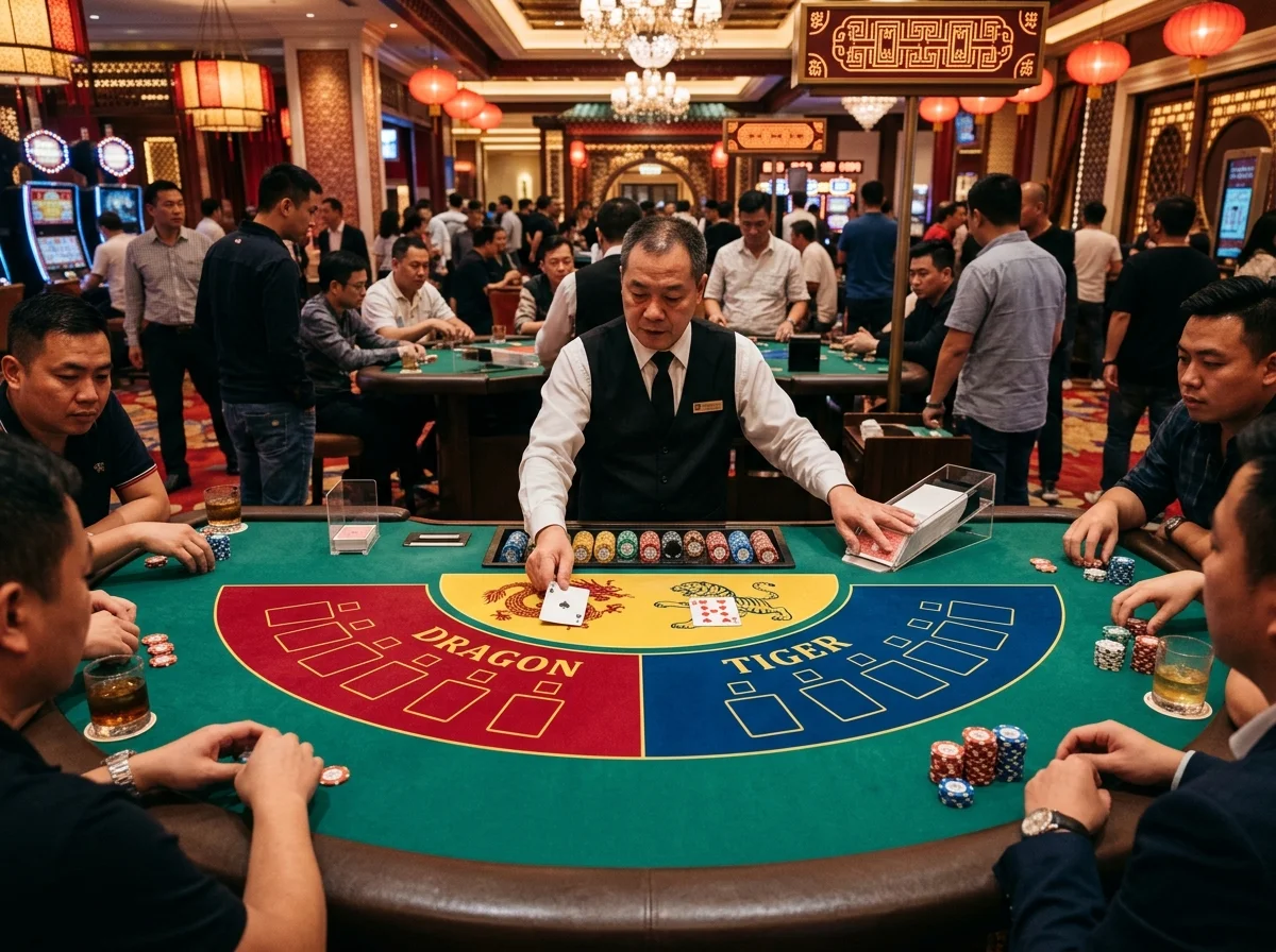 Dragon Tiger live bord på Holyluck Casino